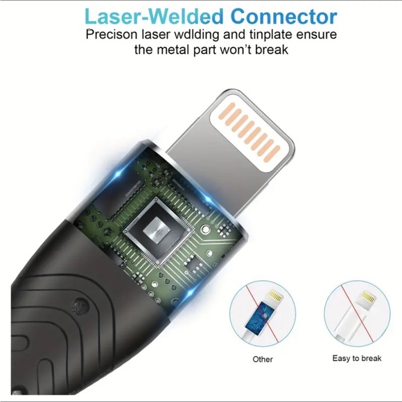 Apple Certified 6ft Lightning Charger C Cable iPhone 14/13/12/11/X/XS/XR/XS iPad - Picture 2 of 16